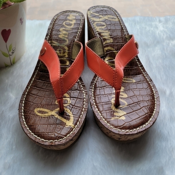 SAM EDELMAN Women's Romy Leather Platform Sandal - Picture 2 of 7